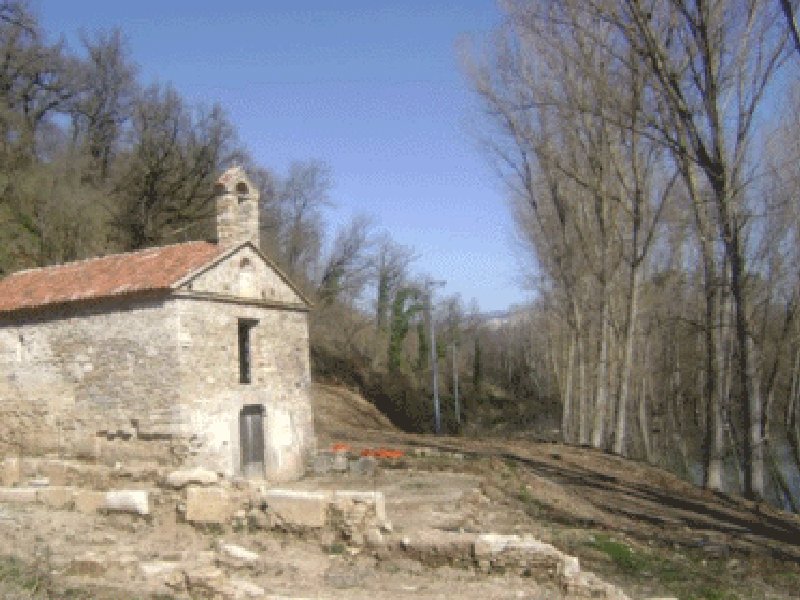 La chiesetta moderna di San Laverio, che presenta una continuita' di culto fin dal periodo romano